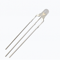 3mm bi-color diffused dual color 3 legs led diode