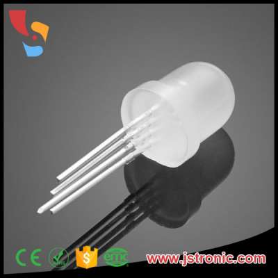 4-pin rgb led diode 5mm 8mm10mm with clear or white diffused lens