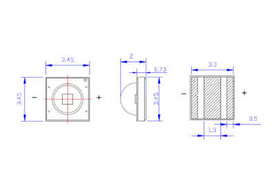 3W infrared 805-810nm 3535 IR LED