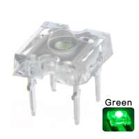 Water Clear Bulb 3mm LED Piranha Green Super Flux 3 mm Transparent Round Lens Light Emitting Diode Lamp